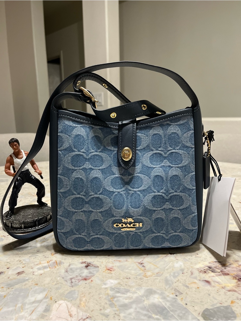 Coach Hadley Mini Crossbody Bag In Signature’s Denim NWT